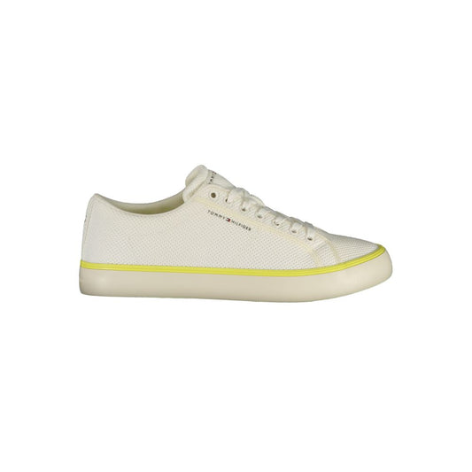 Tommy Hilfiger White Polyester Men Sneaker