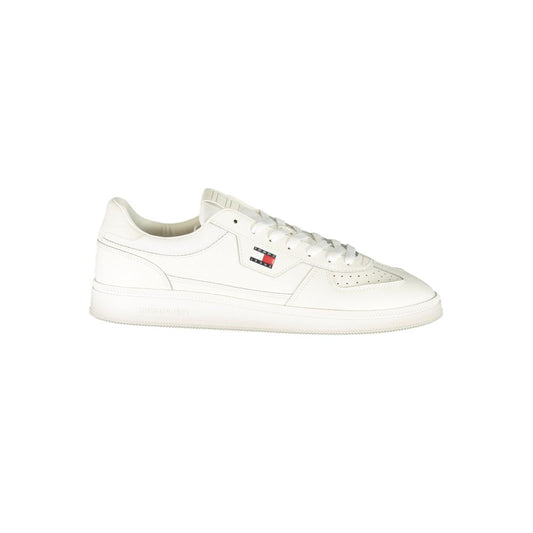 Tommy Hilfiger White Polyurethane Men's Sneaker