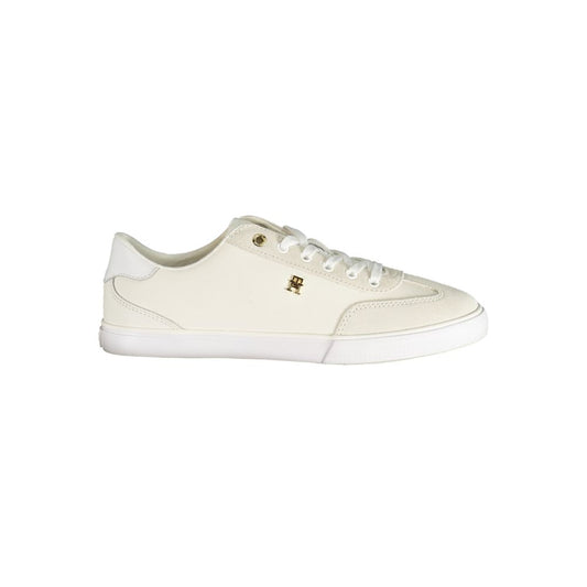 Tommy Hilfiger White Polyurethane Women's Sneaker