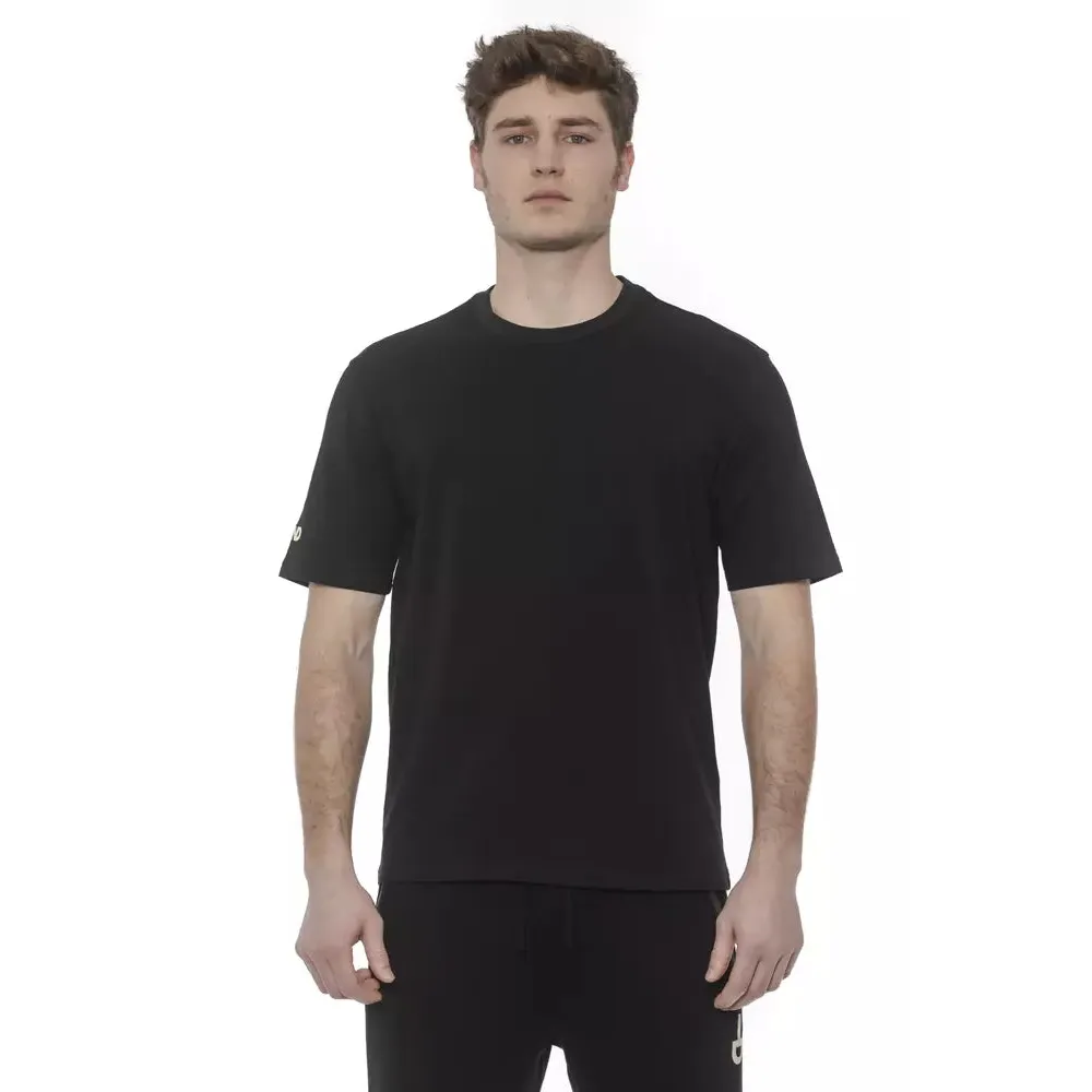 Tond Black Cotton Men T-Shirt