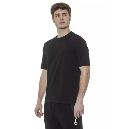 Tond Black Cotton Men T-Shirt