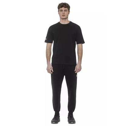 Tond Black Cotton Men T-Shirt