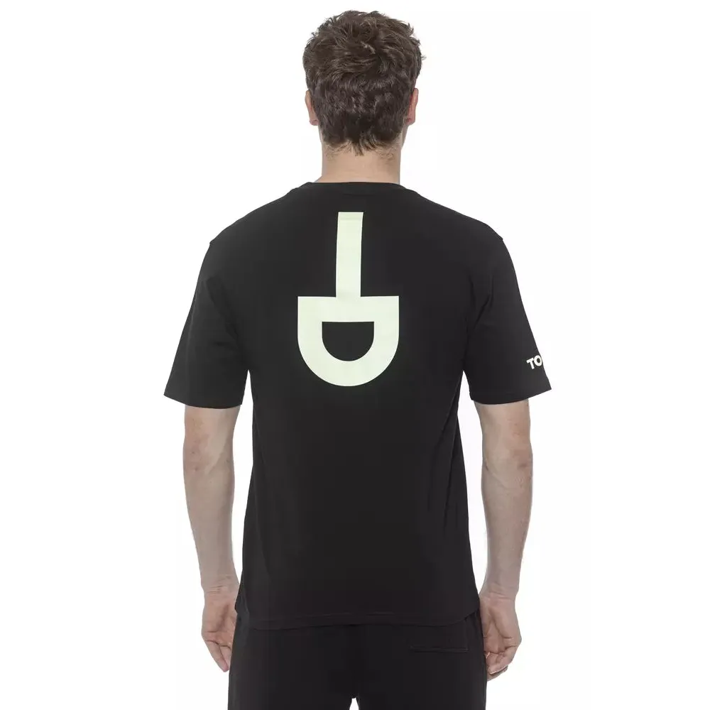 Tond Black Cotton Men T-Shirt