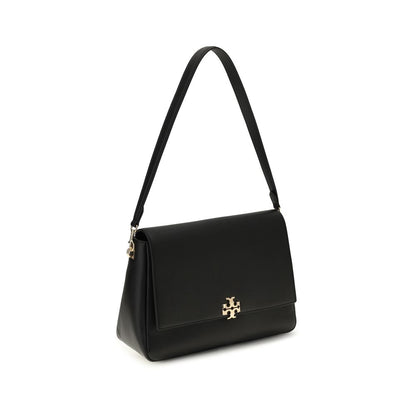 Tory Burch Black Calf Leather Bos Taurus Shoulder Bag
