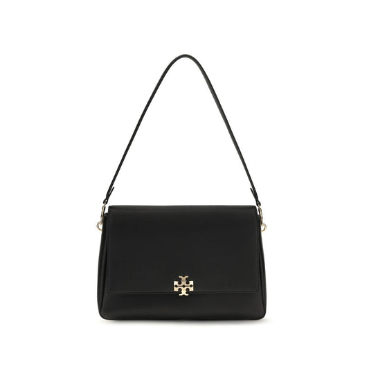 Tory Burch Black Calf Leather Bos Taurus Shoulder Bag