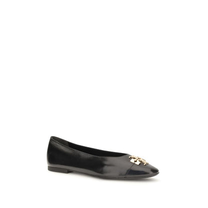 Tory Burch Black Goatskin Ballet Flats