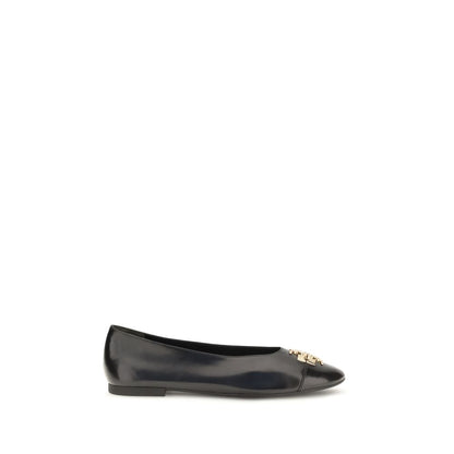 Tory Burch Black Goatskin Ballet Flats