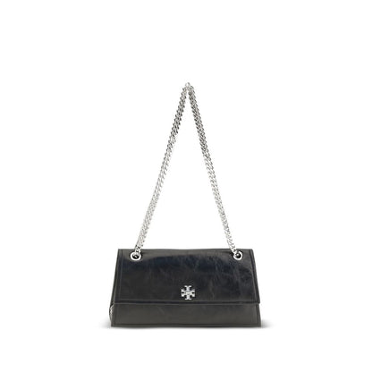 Tory Burch Black Suede Leather Shoulder Bag