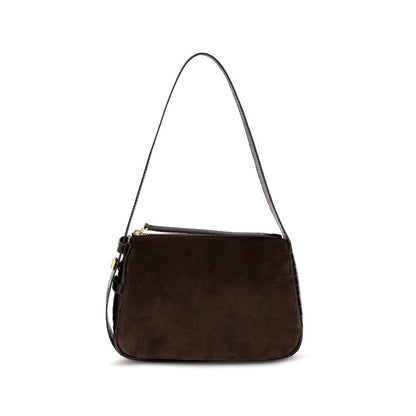Tory Burch Brown Suede Leather Shoulder Bag