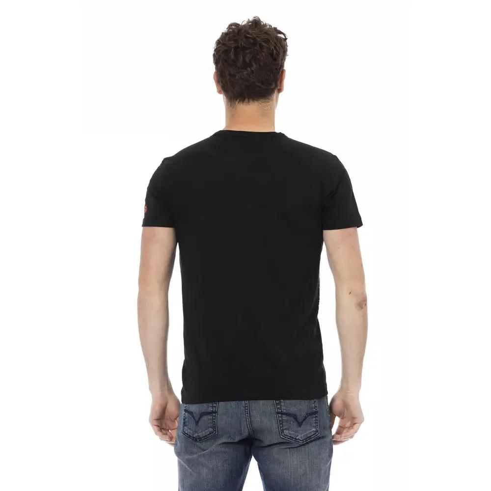 Trussardi Action Black Cotton Men T-Shirt