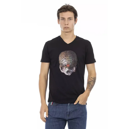 Trussardi Action Black Cotton Men T-Shirt