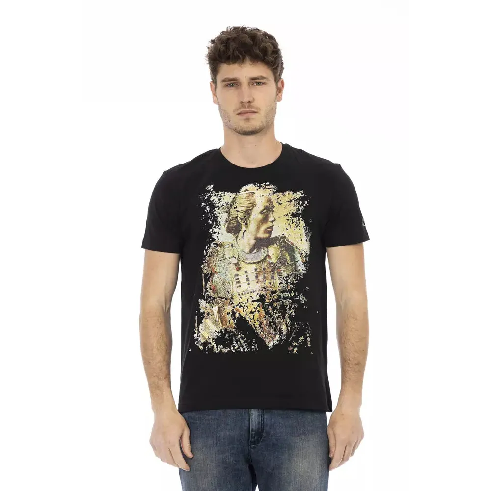 Trussardi Action Black Cotton Men T-Shirt