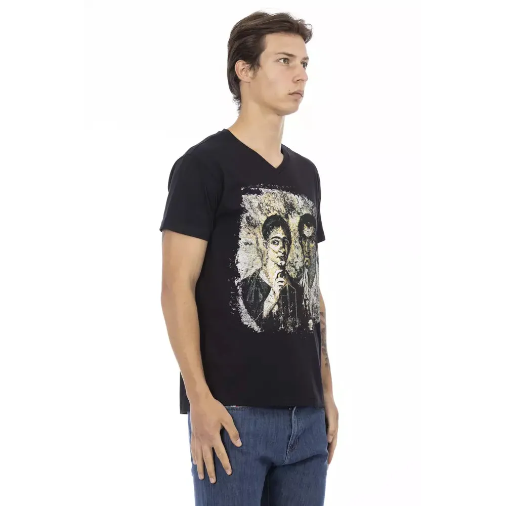 Trussardi Action Black Cotton Men's T-Shirt