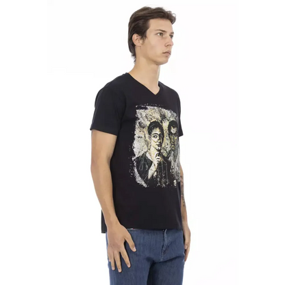 Trussardi Action Black Cotton Men's T-Shirt