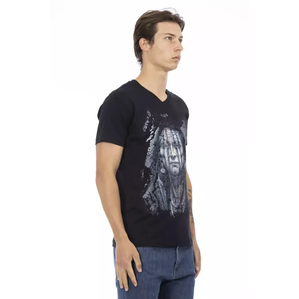 Trussardi Action Black Cotton Men's T-Shirt