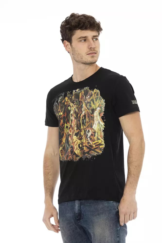 Trussardi Action Black Cotton Men's T-Shirt