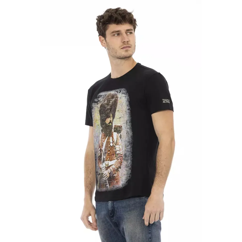 Trussardi Action Black Cotton Men's T-Shirt