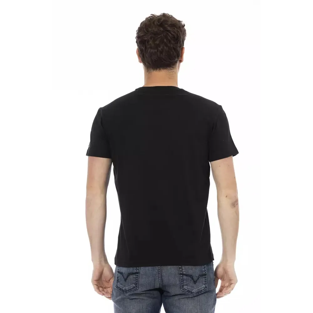 Trussardi Action Black Cotton Men's T-Shirt