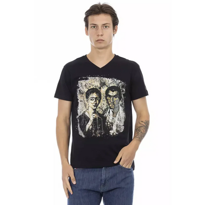 Trussardi Action Black Cotton Men's T-Shirt