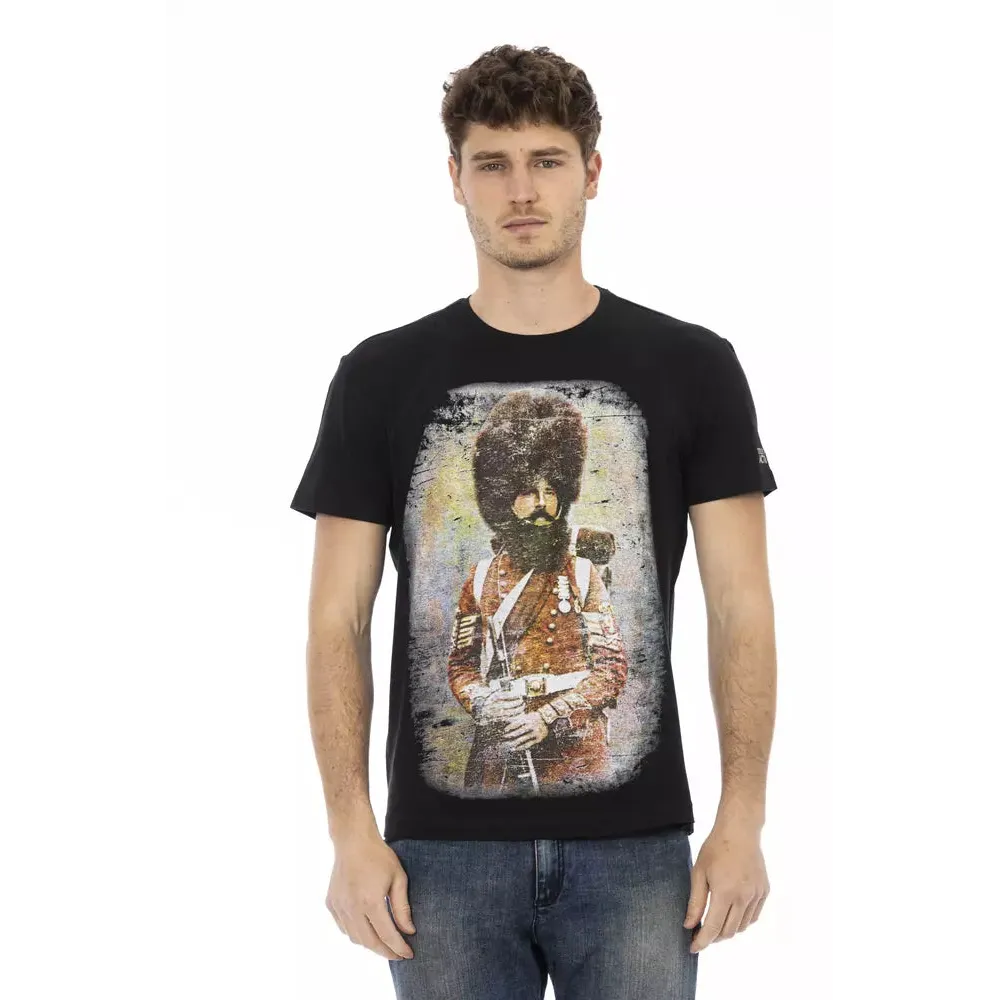 Trussardi Action Black Cotton Men's T-Shirt