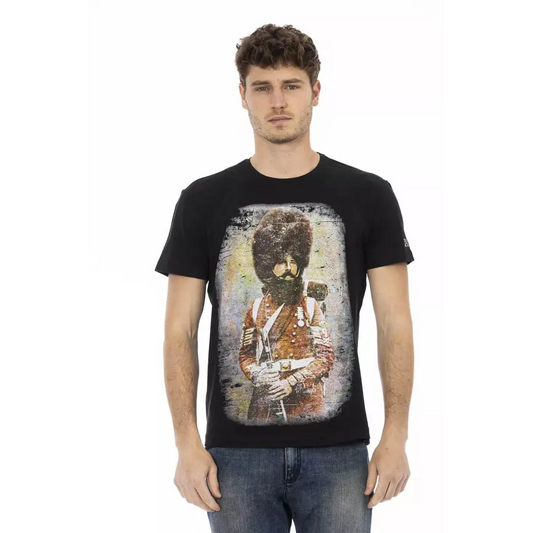 Trussardi Action Black Cotton Men's T-Shirt