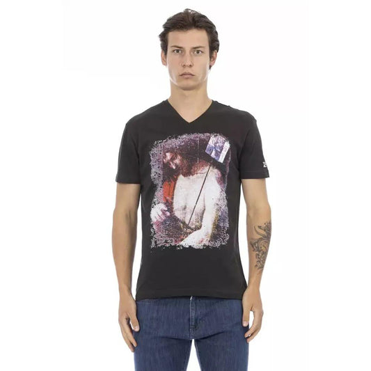 Trussardi Action Black Cotton Men's T-Shirt