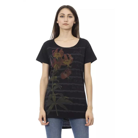 Trussardi Action Black Cotton Women T-Shirt