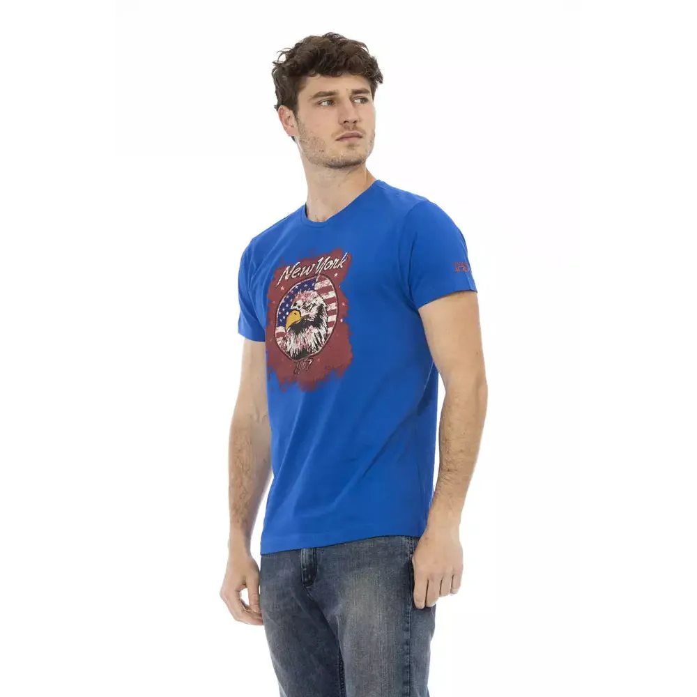 Trussardi Action Blue Cotton Men's T-Shirt