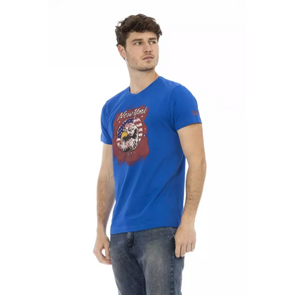 Trussardi Action Blue Cotton Men's T-Shirt