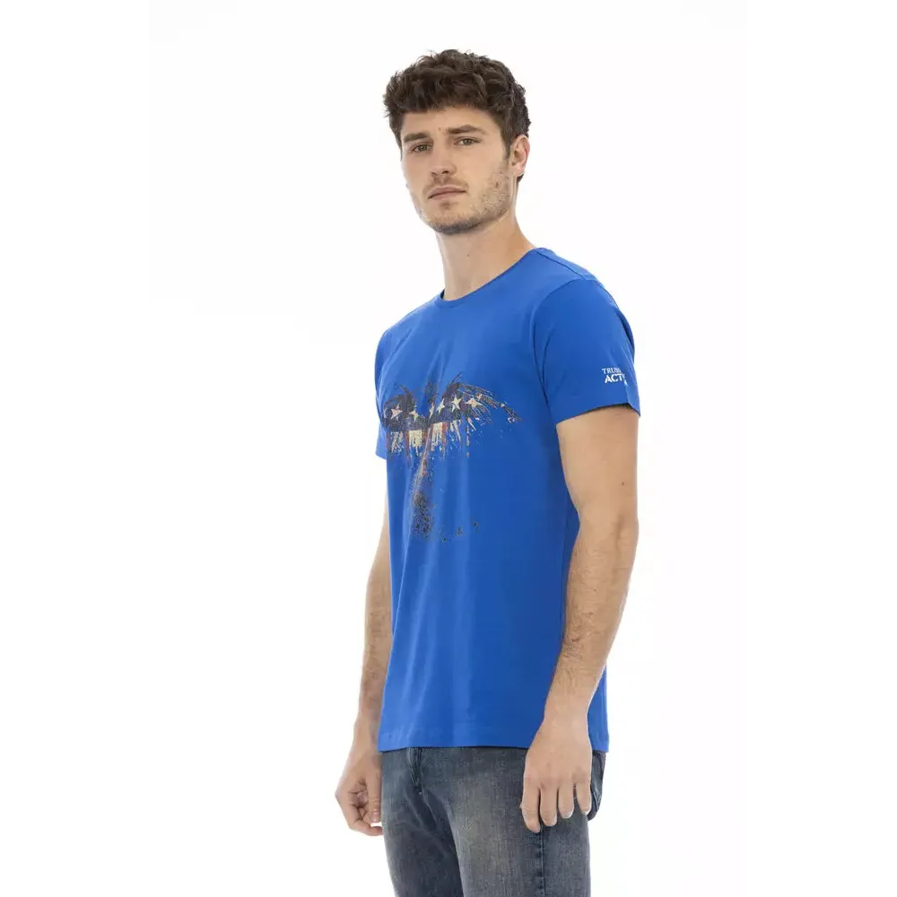 Trussardi Action Blue Cotton Men's T-Shirt