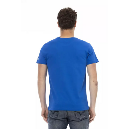 Trussardi Action Blue Cotton Men's T-Shirt