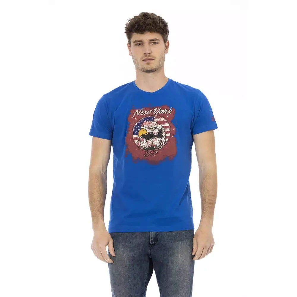 Trussardi Action Blue Cotton Men's T-Shirt