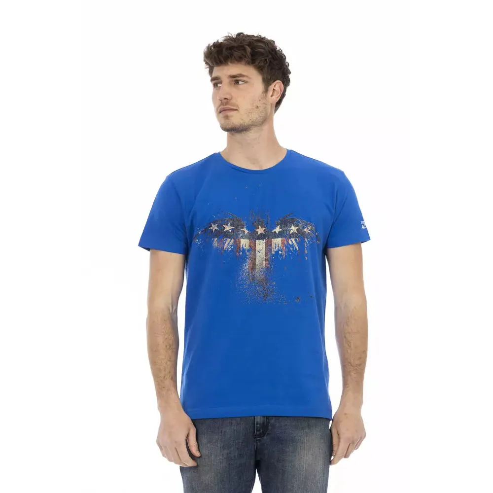 Trussardi Action Blue Cotton Men's T-Shirt