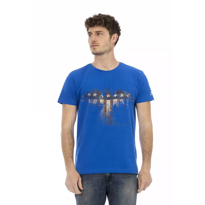 Trussardi Action Blue Cotton Men's T-Shirt