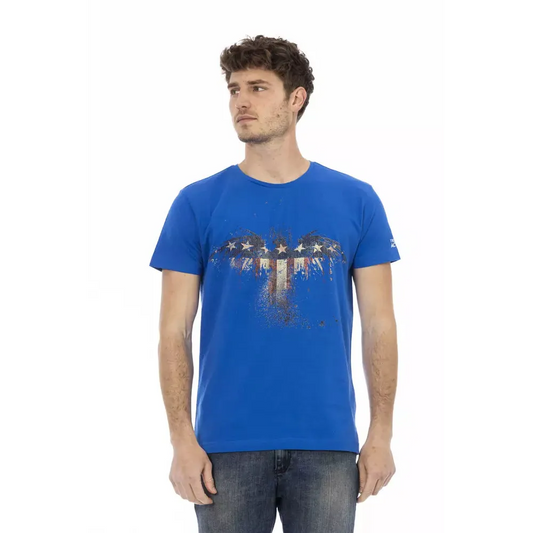 Trussardi Action Blue Cotton Men's T-Shirt