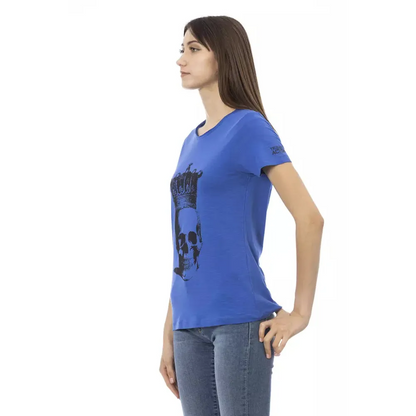 Trussardi Action Blue Cotton Women T-Shirt
