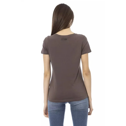 Trussardi Action Brown Cotton Women T-Shirt