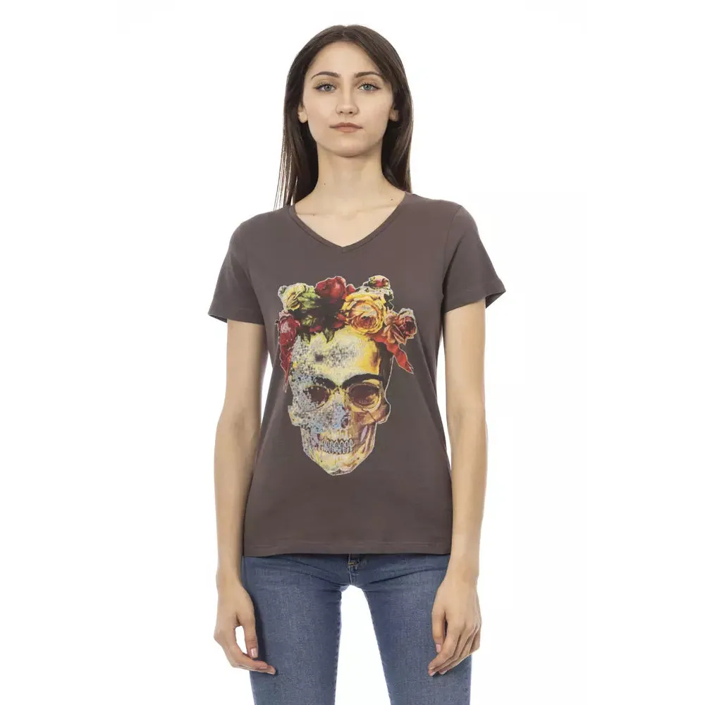 Trussardi Action Brown Cotton Women T-Shirt
