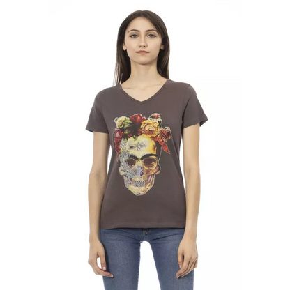 Trussardi Action Brown Cotton Women T-Shirt