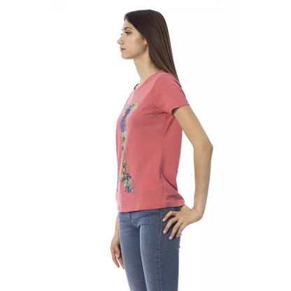 Trussardi Action Fuchsia Cotton Tops & T-Shirt