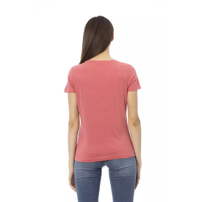 Trussardi Action Fuchsia Cotton Tops & T-Shirt
