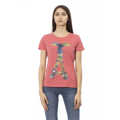 Trussardi Action Fuchsia Cotton Tops & T-Shirt