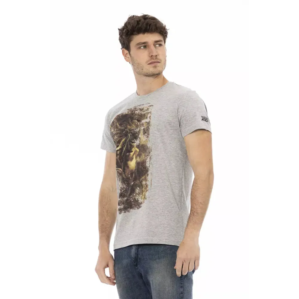 Trussardi Action Gray Cotton Men's T-Shirt