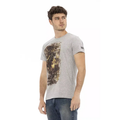 Trussardi Action Gray Cotton Men's T-Shirt