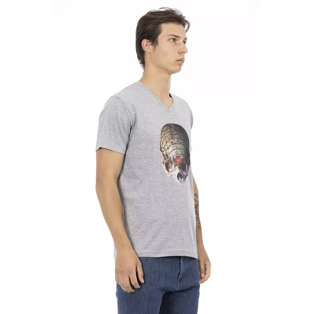 Trussardi Action Gray Cotton Men's T-Shirt