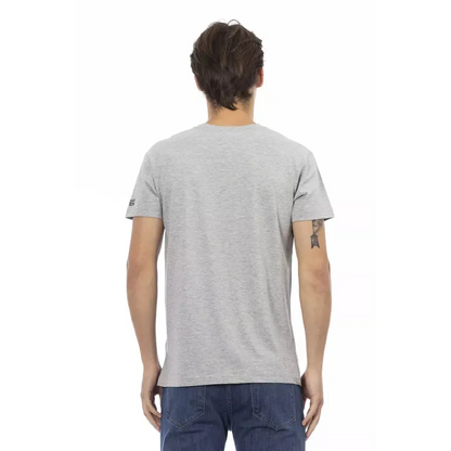 Trussardi Action Gray Cotton Men's T-Shirt