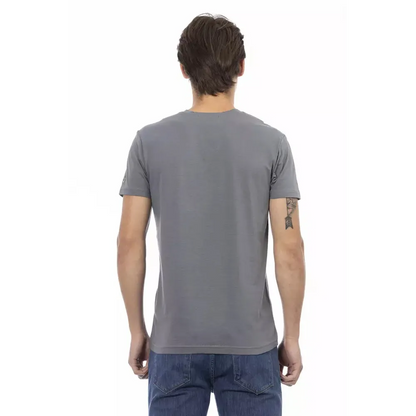 Trussardi Action Gray Cotton Men's T-Shirt