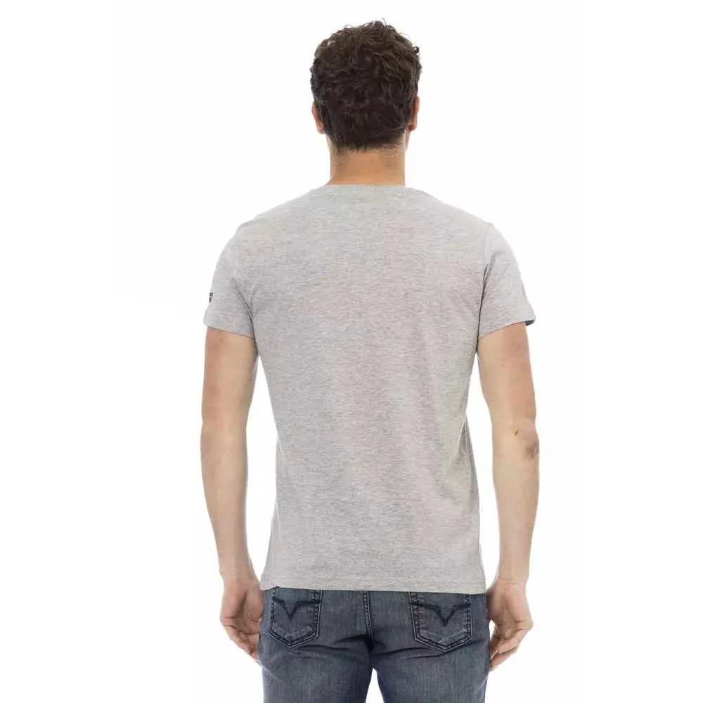 Trussardi Action Gray Cotton Men's T-Shirt