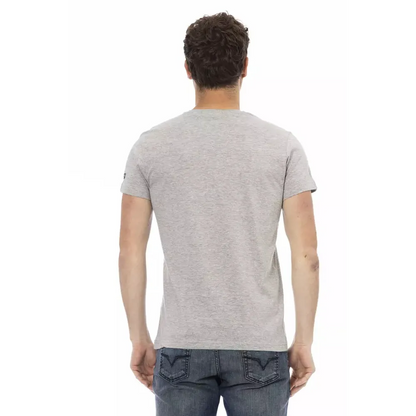 Trussardi Action Gray Cotton Men's T-Shirt