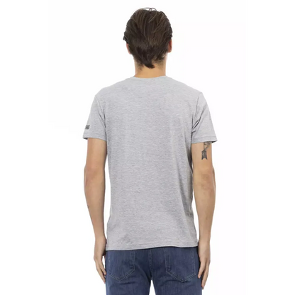 Trussardi Action Gray Cotton Men's T-Shirt